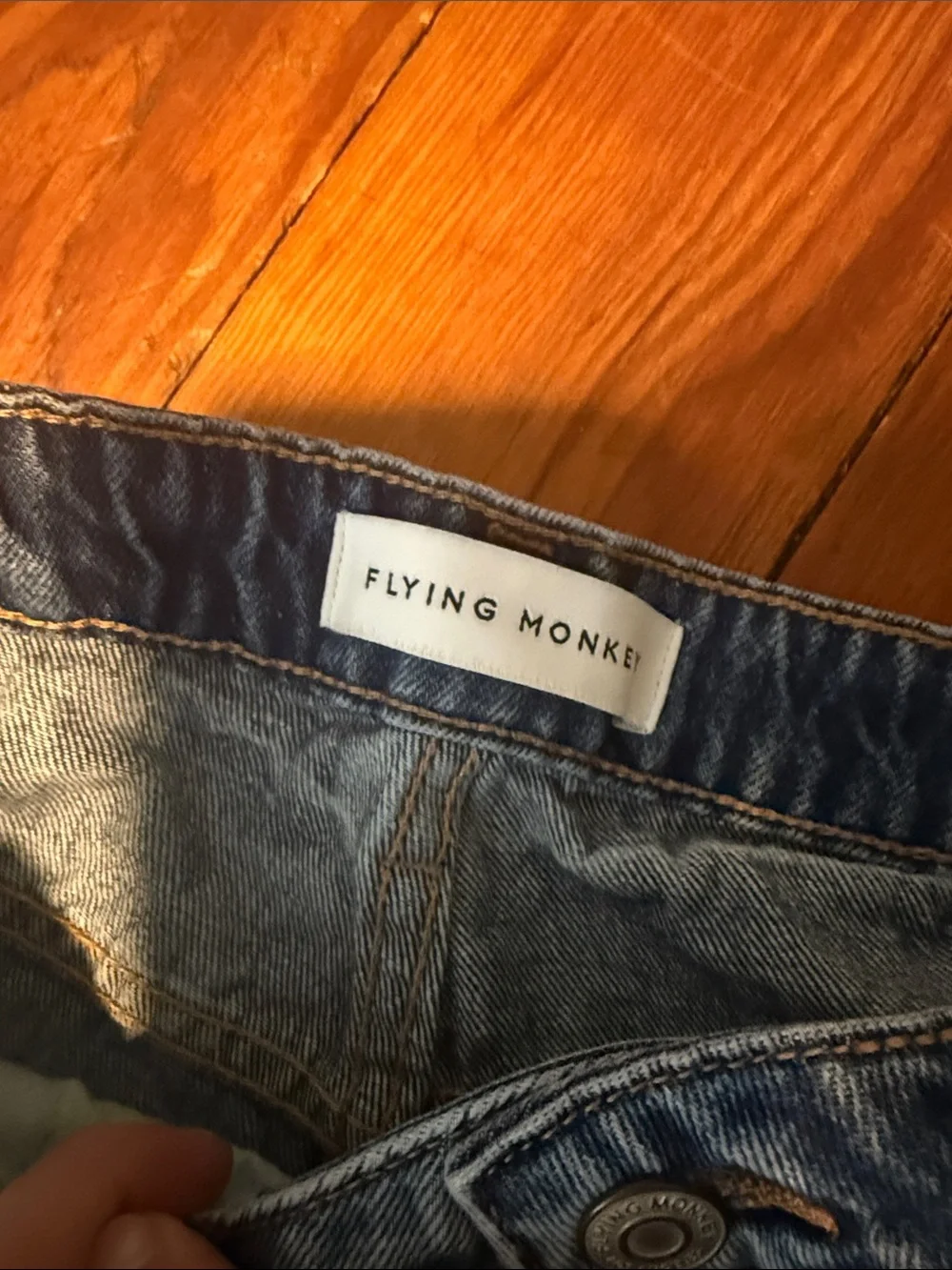 Flying Monkey Light Wash Denim Jeans - Picture 3 of 4